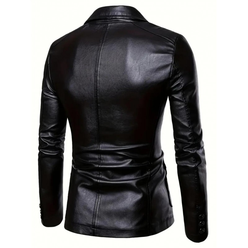 Мъжко кожено сако CF2168935B-bg