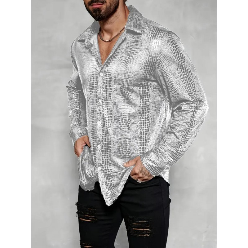 PU Urban Мъжка риза с дълъг ръкав AK5097847-bg