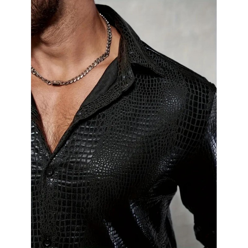 PU Urban Мъжка риза с дълъг ръкав VF1221939-bg