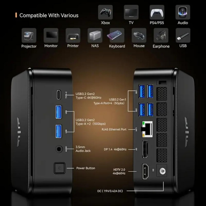 Acemagic Mini PC AMD Ryzen 7 5825U 32GB DDR4 512GB M.2 SSD JM4229739-bg