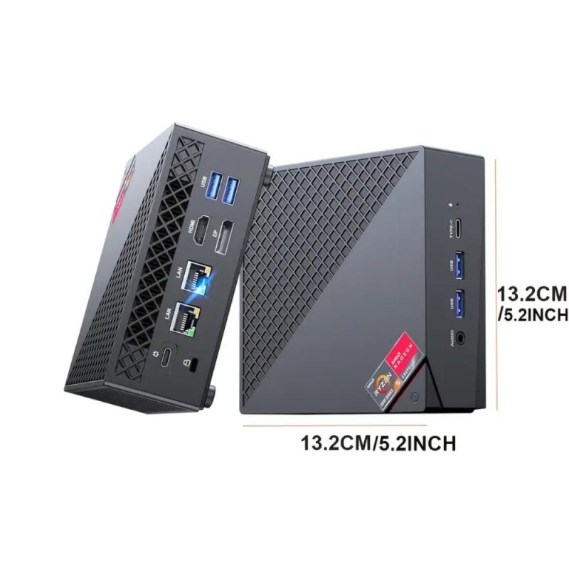 Acemagic Mini PC AMD Ryzen 7 5825U 16GB DDR4 512GB M.2 SSD PT6482681-bg