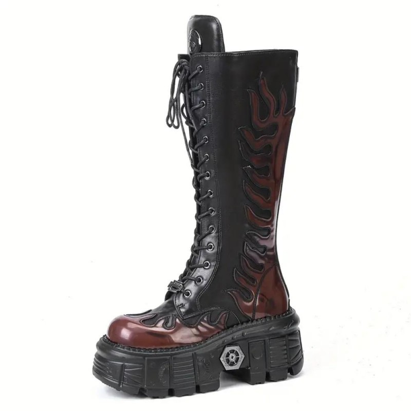 AR Punk Flame Мотоциклетни Ботуши QR448481-bg