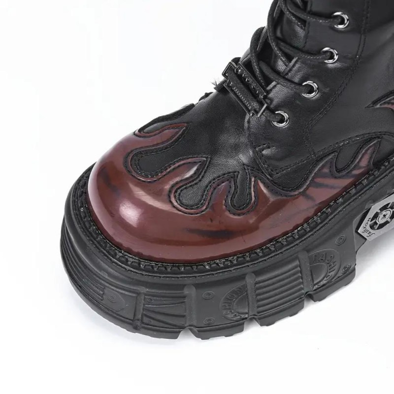 AR Punk Flame Мотоциклетни Ботуши QR448481-bg