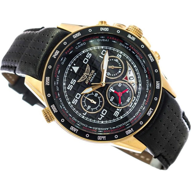 Aviator мъжки часовник Chronograph AVW7770D116-bg