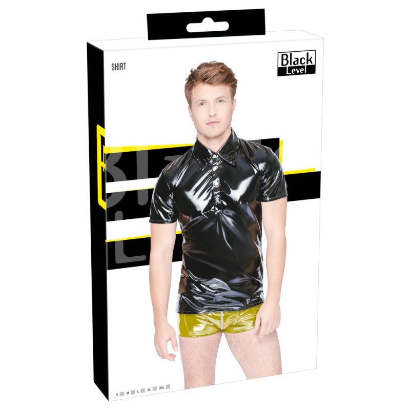 Black Level винилова поло риза 28905181742B-bg