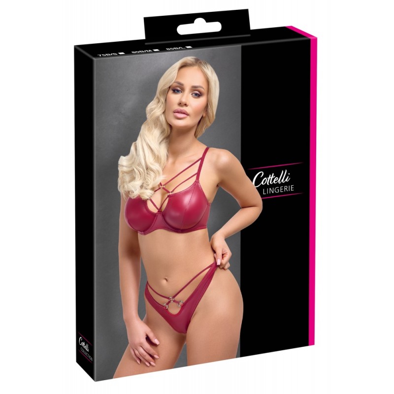 Cottelli Lingerie Wetlook сутиен комплект 22142373231R-bg