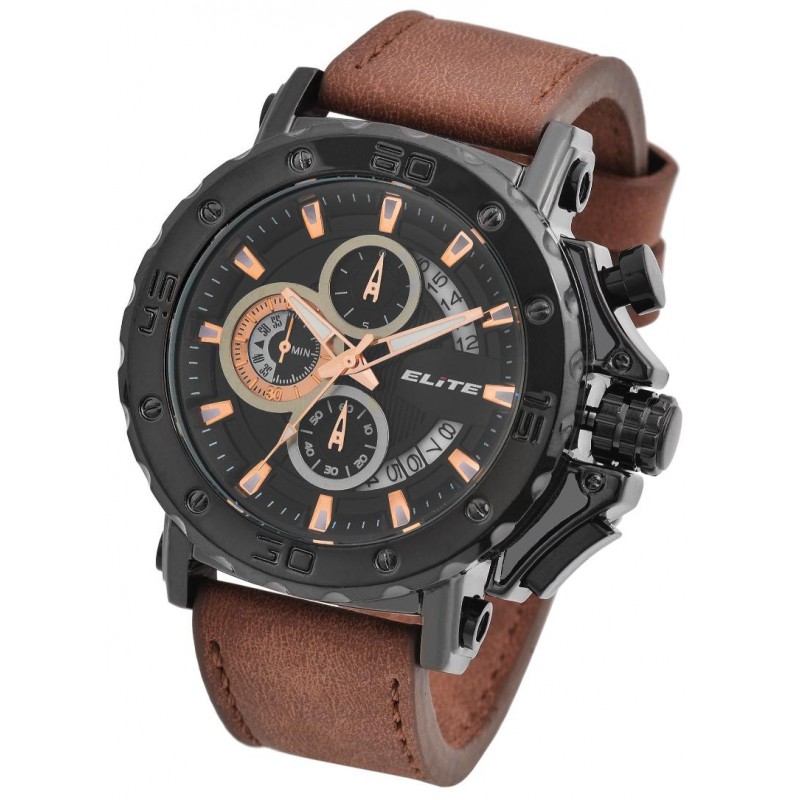 Elite EL0007 мъжки часовник Chronogra...