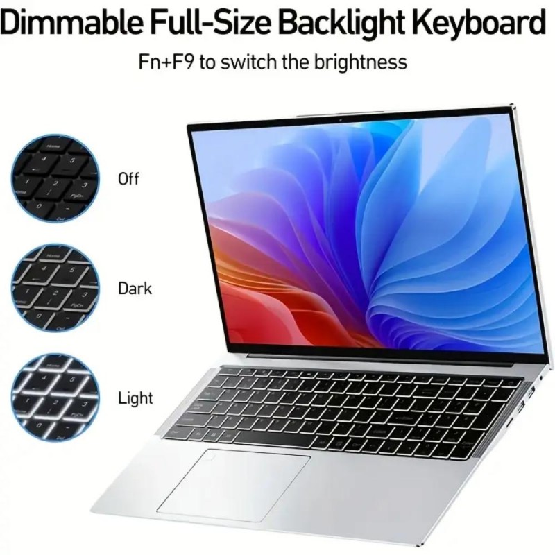 W&O Лаптоп 15.6 FHD 16GB DDR4 1TB SSD TJ1276376-bg