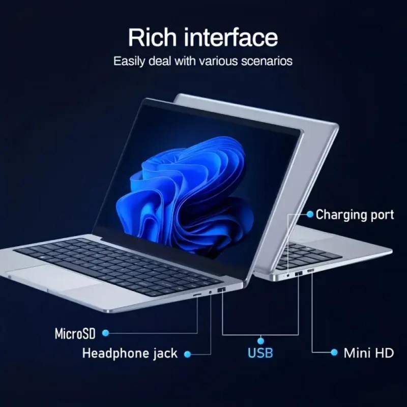 W&O Лаптоп 15.6 FHD 16GB DDR4 1TB SSD TJ1276376-bg