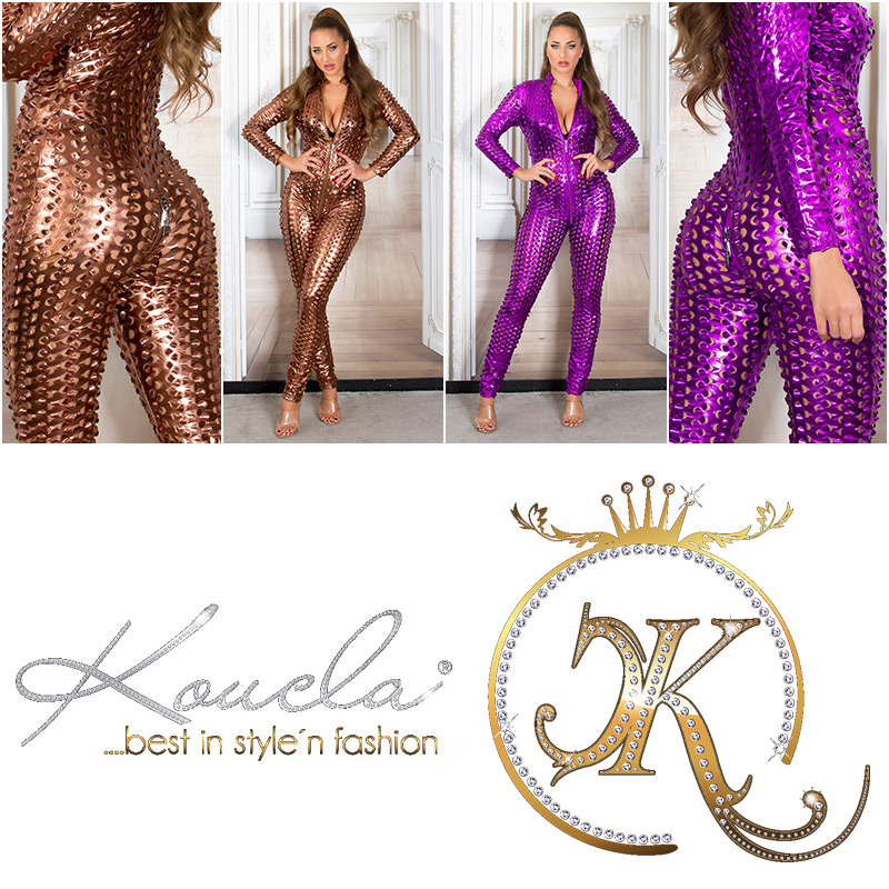 KouCla wetlook Гащеризон с двоен цип 0000OV18262-E-bg