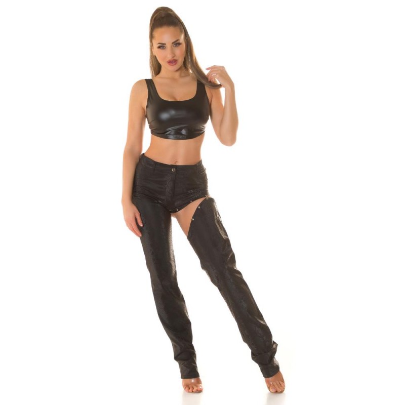 Koucla Wetlook изрязан потник 0000T207161B-bg