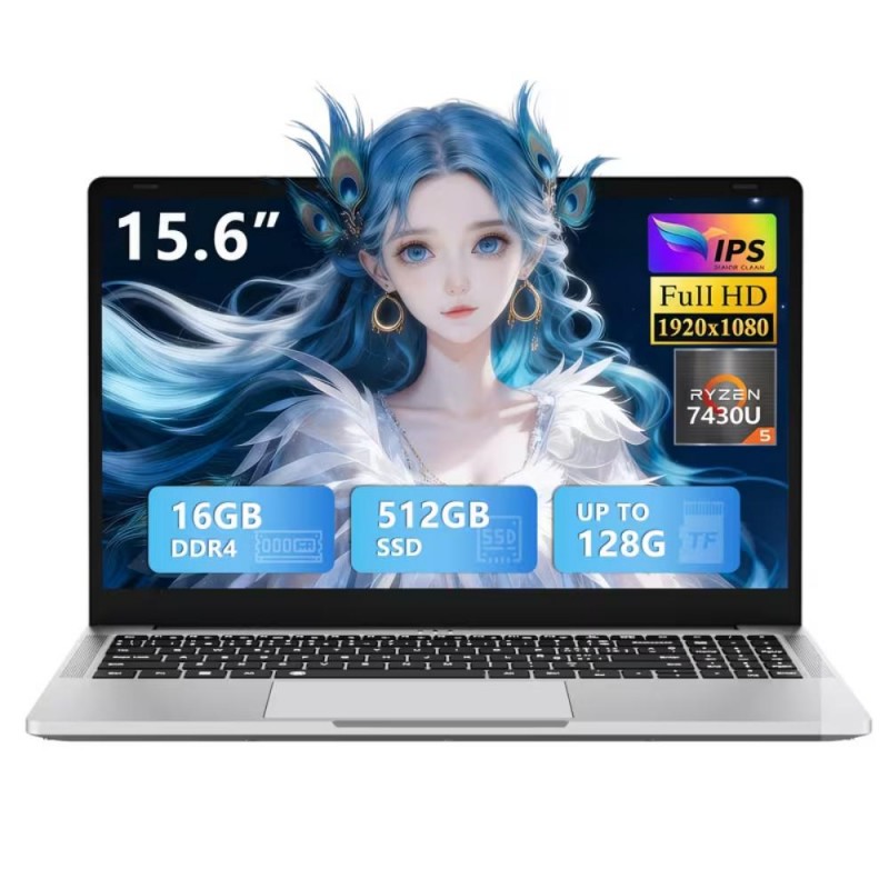 KUU G3PRO Лаптоп 15.6 16GB DDR4 512GB SSD RD...