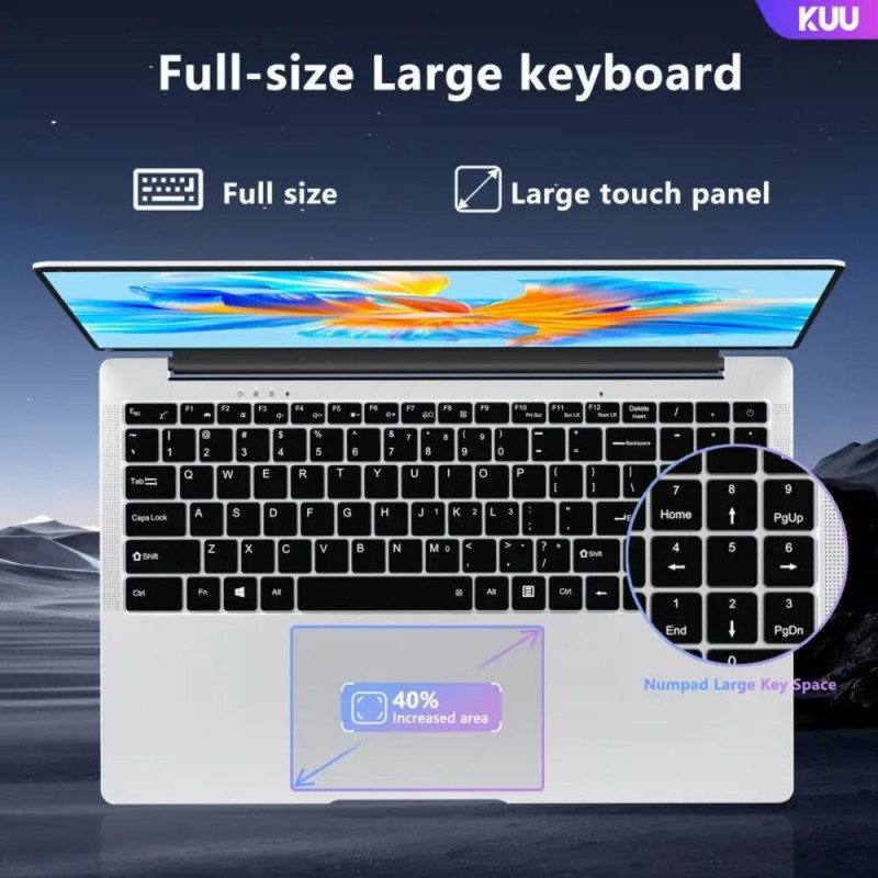 KUU ECOBOOK Лаптоп 15.6 8GB DDR4 256GB SSD WA178410-bg
