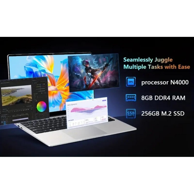 KUU ECOBOOK Лаптоп 15.6 8GB DDR4 256GB SSD WA178410-bg