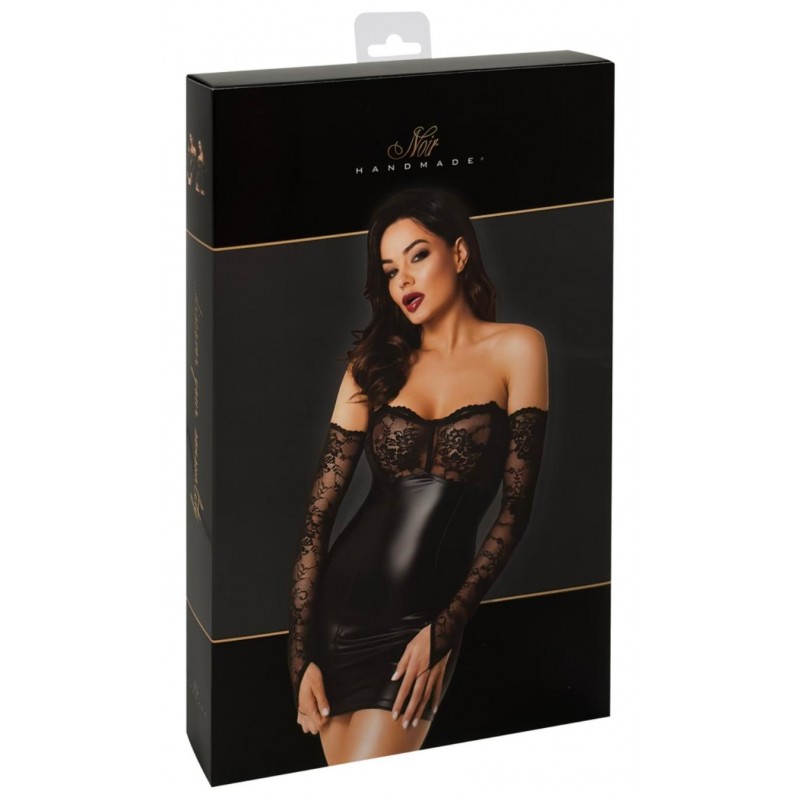 Noir Handmade Orgia мини рокля с ръкавици 27190371051-bg