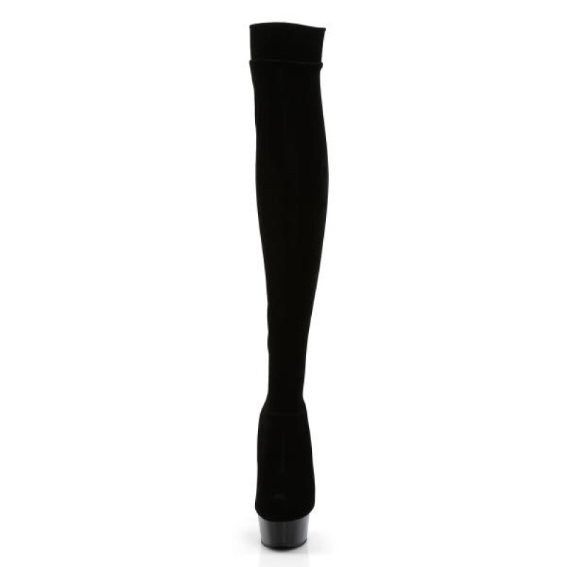Pleaser DELIGHT-3002 чизми на платформа DEL3002/B/VEL-E-bg