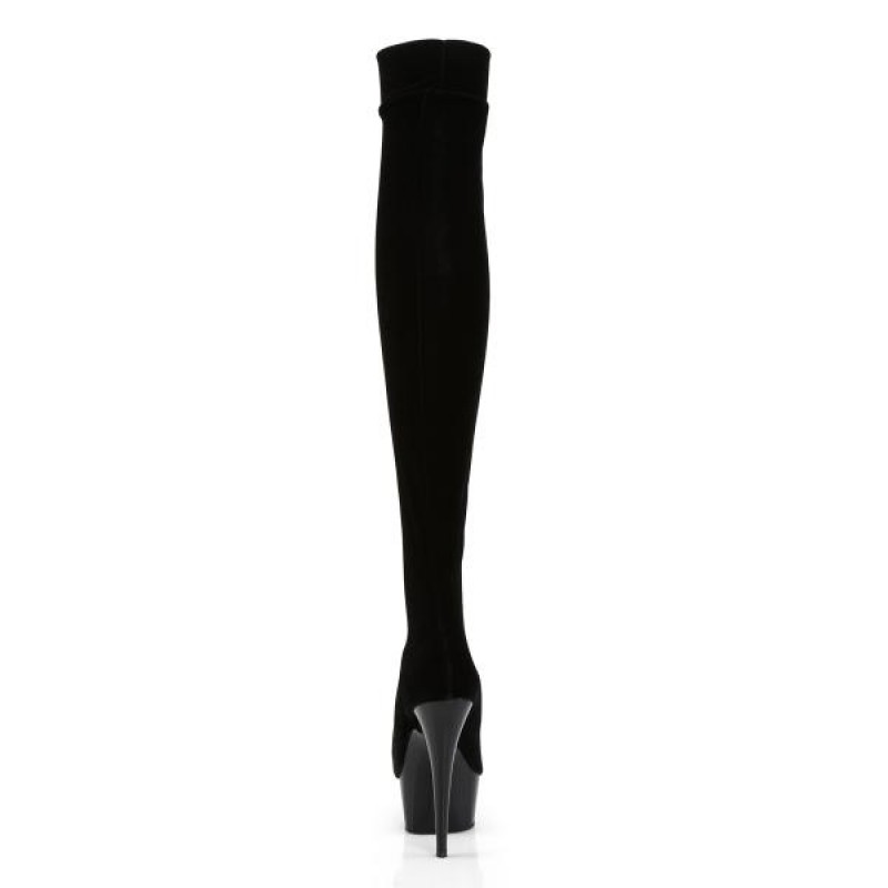 Pleaser DELIGHT-3002 чизми на платформа DEL3002/B/VEL-E-bg