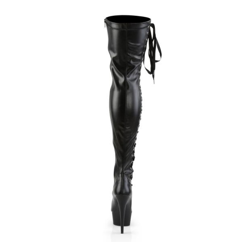 Pleaser чизми над коляното DELIGHT-3050 DEL3050/BPU/M-bg