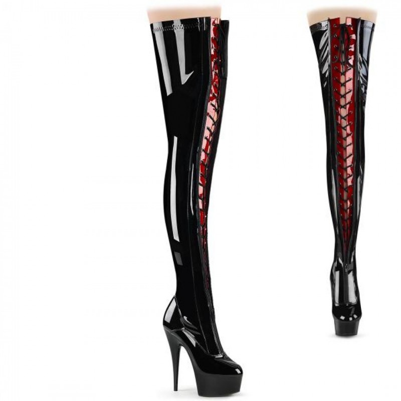 Pleaser чизми над коляното DELIGHT...