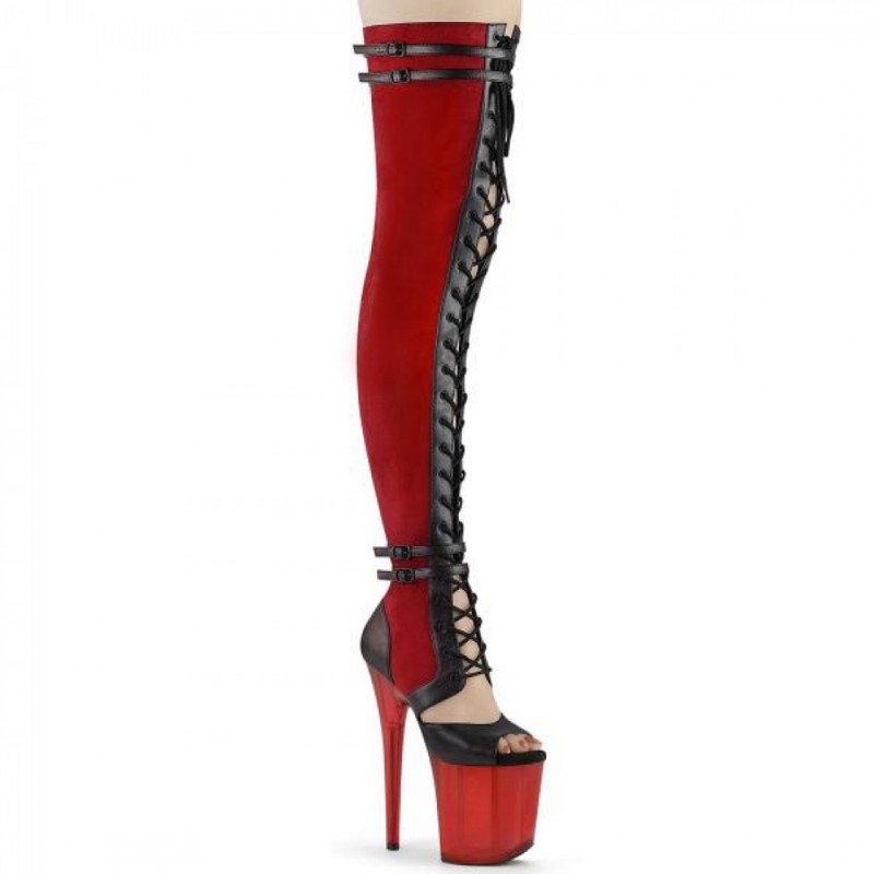 Pleaser чизми над коляното FLAMING...