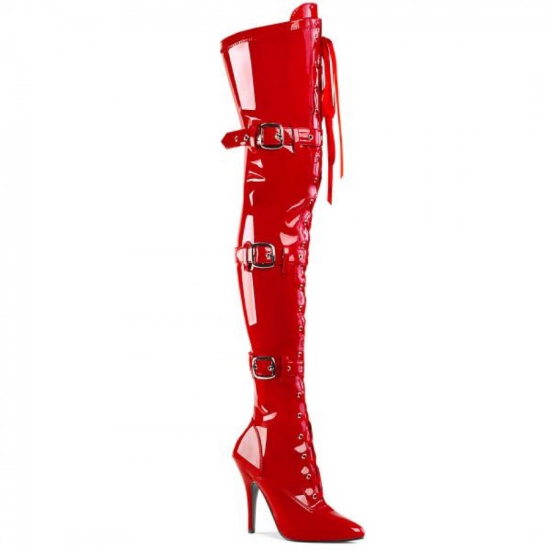 Pleaser чизми над коляното SEDUCE-...