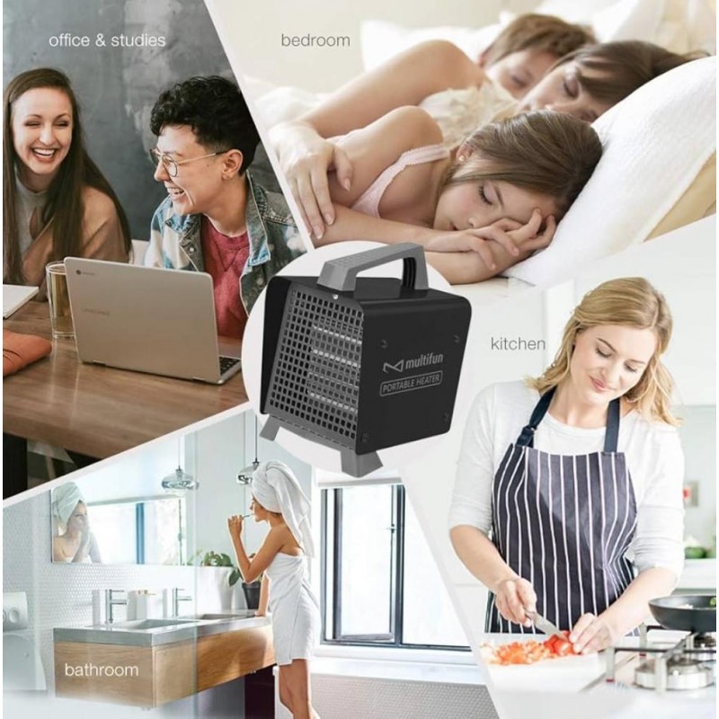 Multifun 2000W Керамичен портативен нагревател Holm5555-bg