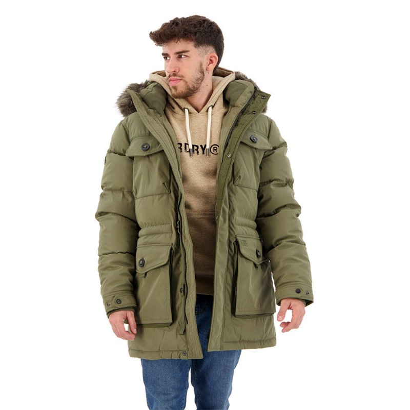 Superdry Chinook Парка от екокожа 14...