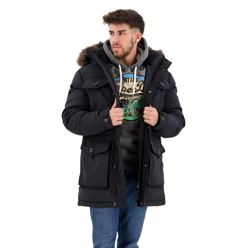 Superdry Chinook Парка от екокожа 14...