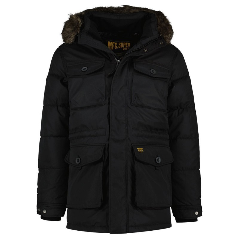 Superdry Chinook Парка от екокожа 140140594B-bg