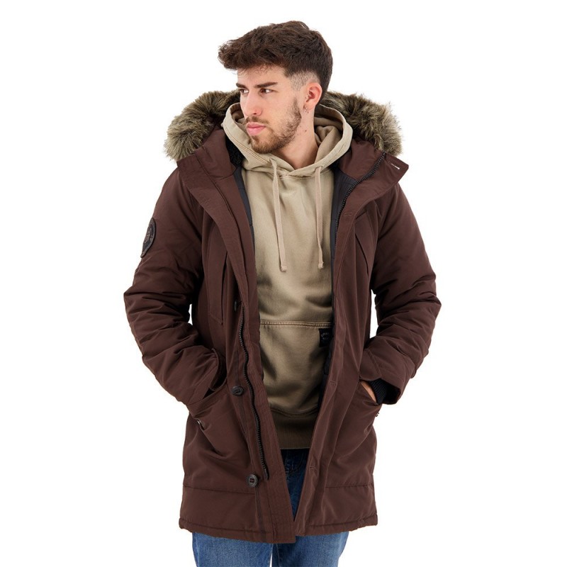 Superdry Everest Парка от екокожа 14...