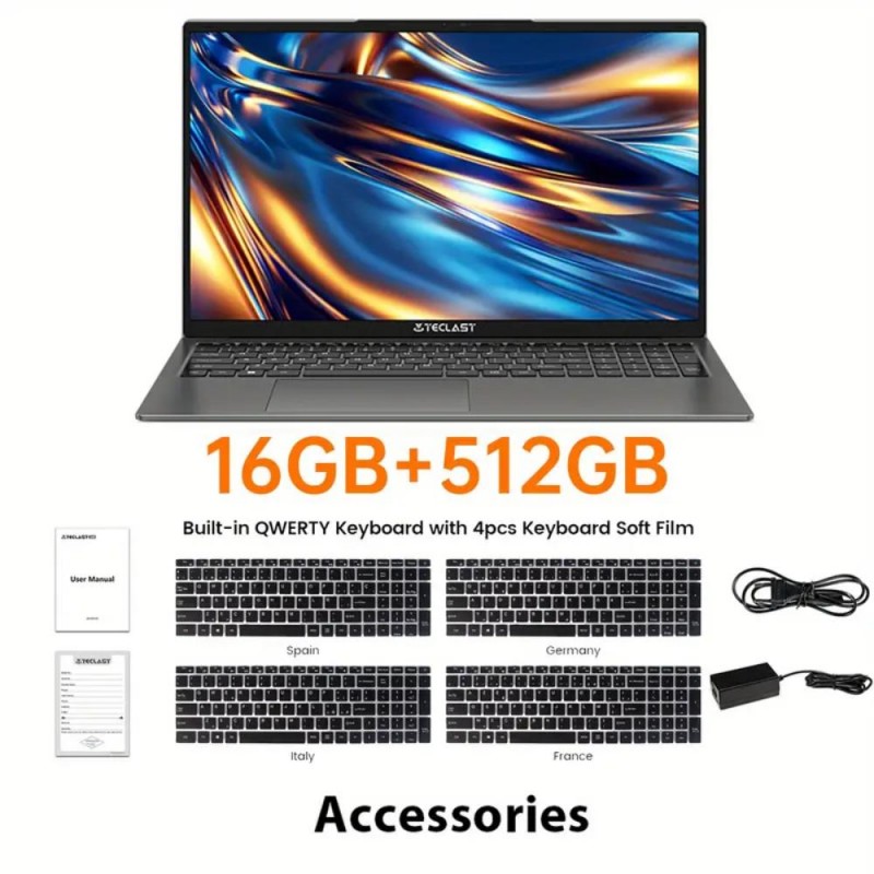 Teclast Лаптоп F17 Plus 17.3 инча 16GB RAM 512GB SSD GW2052679-bg