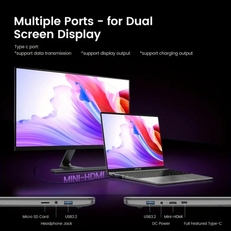 Teclast Лаптоп 15.6 Display 16GB DDR4 512GB SSD LJ6977010-bg