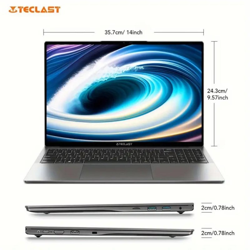 Teclast Лаптоп F16 Air 16 инча Full HD 1920x1200 16GB RAM 512GB SSD XJ1864163-bg
