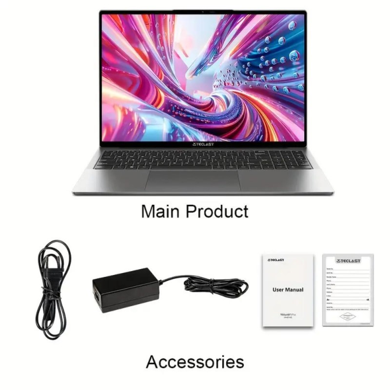 Teclast Лаптоп F16 Air 16 инча Full HD 1920x1200 16GB RAM 512GB SSD XJ1864163-bg
