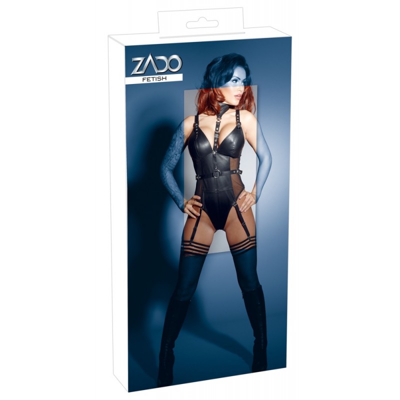 Zado кожено боди с презрамки 20007501011B-bg
